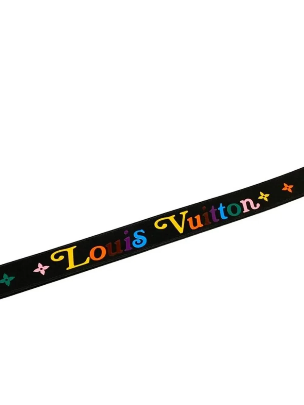 LOUIS VUITTON Patchwork Waves LV Circle  Damier Azur Canvas Belt